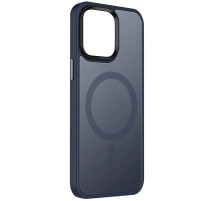 TPU+PC чохол Metal Buttons with MagSafe Colorful для Apple iPhone 13 (6.1") Синій