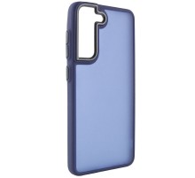 Чохол TPU+PC Lyon Frosted для Samsung Galaxy S21 FE Navy Blue