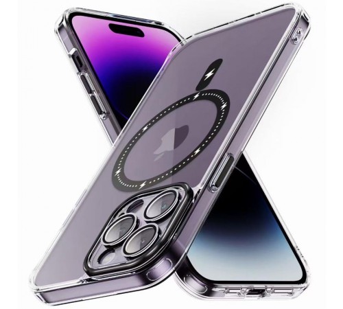 Чохол TPU+PC Colorful with MagSafe для Apple iPhone 12 Pro Max (6.7") Black Чохол TPU+PC Colorful with MagSafe для Apple iPhone 12 Pro Max (6.7") Black