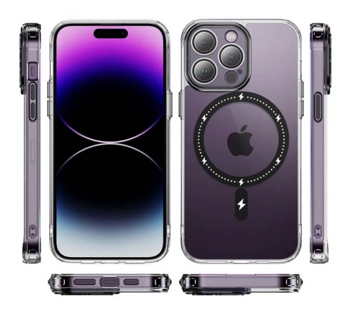 Чохол TPU+PC Colorful with MagSafe для Apple iPhone 12 Pro Max (6.7") Black Чохол TPU+PC Colorful with MagSafe для Apple iPhone 12 Pro Max (6.7") Black