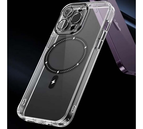 Чохол TPU+PC Colorful with MagSafe для Apple iPhone 12 Pro Max (6.7") Black Чохол TPU+PC Colorful with MagSafe для Apple iPhone 12 Pro Max (6.7") Black