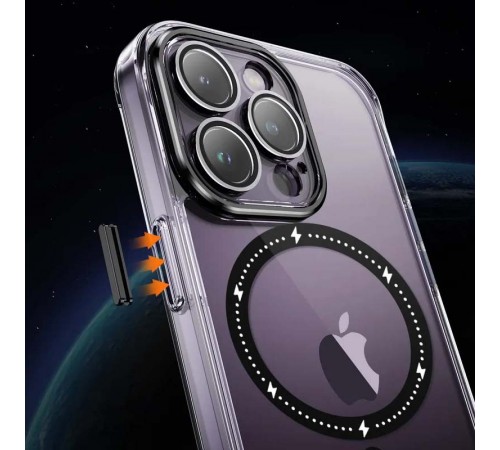 Чохол TPU+PC Colorful with MagSafe для Apple iPhone 12 Pro Max (6.7") Black Чохол TPU+PC Colorful with MagSafe для Apple iPhone 12 Pro Max (6.7") Black