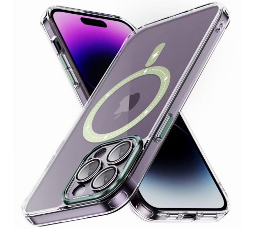 Чохол TPU+PC Colorful with MagSafe для Apple iPhone 13 Pro Max (6.7") Green Чохол TPU+PC Colorful with MagSafe для Apple iPhone 13 Pro Max (6.7") Green