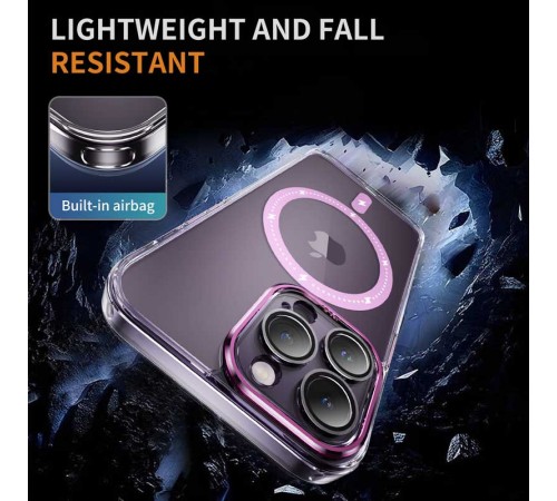 Чохол TPU+PC Colorful with MagSafe для Apple iPhone 13 Pro Max (6.7") Pink Чохол TPU+PC Colorful with MagSafe для Apple iPhone 13 Pro Max (6.7") Pink