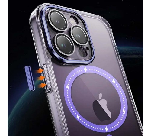 Чохол TPU+PC Colorful with MagSafe для Apple iPhone 13 Pro Max (6.7") Purple Чохол TPU+PC Colorful with MagSafe для Apple iPhone 13 Pro Max (6.7") Purple