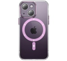 Чохол TPU+PC Colorful with MagSafe для Apple iPhone 14 (6.1") Pink