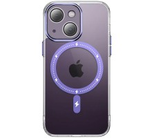 Чохол TPU+PC Colorful with MagSafe для Apple iPhone 14 (6.1") Purple