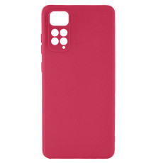 Силіконовий чохол Candy Full Camera для Xiaomi Redmi Note 11 (Global) / Note 11S Бордовий / Burgundy