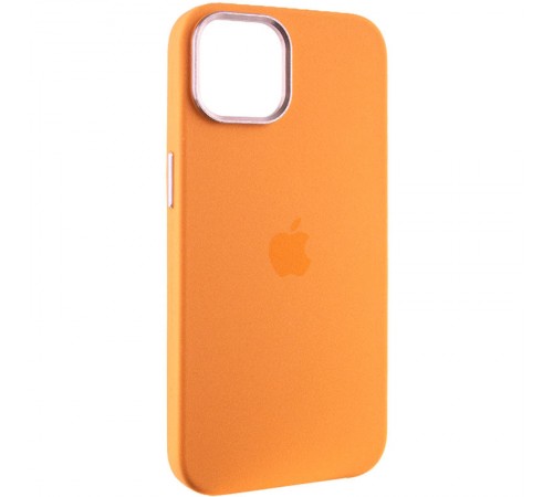Чохол Silicone Case Metal Buttons (AA) для Apple iPhone 12 Pro / 12 (6.1") Помаранчевий / Marigold Чохол Silicone Case Metal Buttons (AA) для Apple iPhone 12 Pro / 12 (6.1") Помаранчевий / Marigold