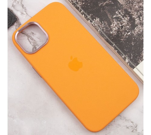 Чохол Silicone Case Metal Buttons (AA) для Apple iPhone 12 Pro / 12 (6.1") Помаранчевий / Marigold Чохол Silicone Case Metal Buttons (AA) для Apple iPhone 12 Pro / 12 (6.1") Помаранчевий / Marigold