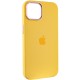 Чохол Silicone Case Metal Buttons (AA) для Apple iPhone 12 Pro / 12 (6.1") Жовтий / Sunglow