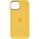 Чохол Silicone Case Metal Buttons (AA) для Apple iPhone 12 Pro / 12 (6.1") Жовтий / Sunglow