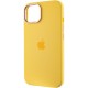Чохол Silicone Case Metal Buttons (AA) для Apple iPhone 12 Pro / 12 (6.1") Жовтий / Sunglow
