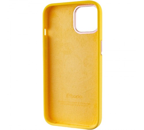 Чохол Silicone Case Metal Buttons (AA) для Apple iPhone 12 Pro / 12 (6.1") Жовтий / Sunglow Чохол Silicone Case Metal Buttons (AA) для Apple iPhone 12 Pro / 12 (6.1") Жовтий / Sunglow