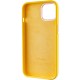 Чохол Silicone Case Metal Buttons (AA) для Apple iPhone 12 Pro / 12 (6.1") Жовтий / Sunglow