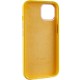 Чохол Silicone Case Metal Buttons (AA) для Apple iPhone 12 Pro / 12 (6.1") Жовтий / Sunglow