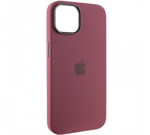 Чохол Silicone Case Metal Buttons (AA) для Apple iPhone 12 Pro Max (6.7") Бордовий / Plum Чохол Silicone Case Metal Buttons (AA) для Apple iPhone 12 Pro Max (6.7") Бордовий / Plum