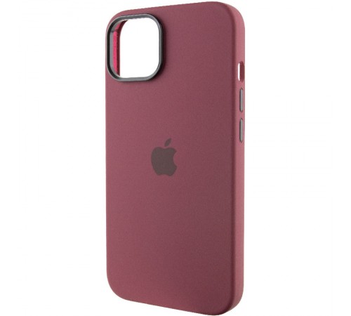 Чохол Silicone Case Metal Buttons (AA) для Apple iPhone 12 Pro Max (6.7") Бордовий / Plum Чохол Silicone Case Metal Buttons (AA) для Apple iPhone 12 Pro Max (6.7") Бордовий / Plum