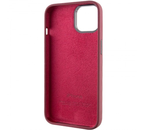 Чохол Silicone Case Metal Buttons (AA) для Apple iPhone 12 Pro Max (6.7") Бордовий / Plum Чохол Silicone Case Metal Buttons (AA) для Apple iPhone 12 Pro Max (6.7") Бордовий / Plum