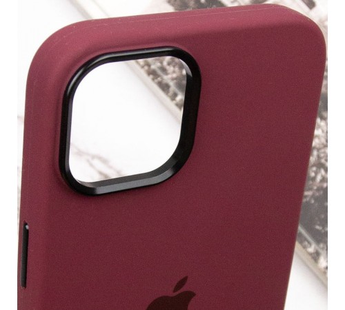 Чохол Silicone Case Metal Buttons (AA) для Apple iPhone 12 Pro Max (6.7") Бордовий / Plum Чохол Silicone Case Metal Buttons (AA) для Apple iPhone 12 Pro Max (6.7") Бордовий / Plum