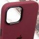 Чохол Silicone Case Metal Buttons (AA) для Apple iPhone 12 Pro Max (6.7") Бордовий / Plum