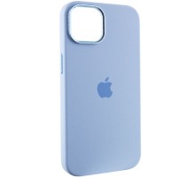 Чохол Silicone Case Metal Buttons (AA) для Apple iPhone 12 Pro Max (6.7") Блакитний / Blue Fog