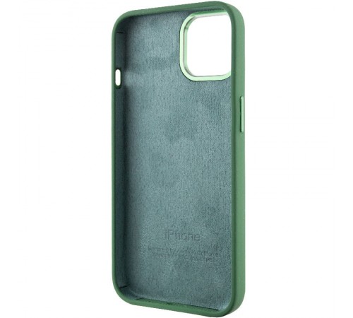 Чохол Silicone Case Metal Buttons (AA) для Apple iPhone 12 Pro Max (6.7") Зелений / Clover Чохол Silicone Case Metal Buttons (AA) для Apple iPhone 12 Pro Max (6.7") Зелений / Clover