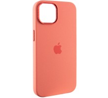 Чохол Silicone Case Metal Buttons (AA) для Apple iPhone 12 Pro Max (6.7") Рожевий / Pink Pomelo