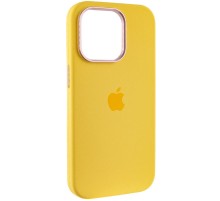 Чохол Silicone Case Metal Buttons (AA) для Apple iPhone 13 Pro (6.1") Жовтий / Sunglow