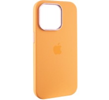 Чохол Silicone Case Metal Buttons (AA) для Apple iPhone 13 Pro (6.1") Помаранчевий / Marigold