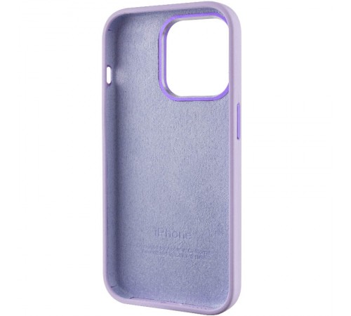 Чохол Silicone Case Metal Buttons (AA) для Apple iPhone 13 Pro (6.1") Бузковий / Lilac Чохол Silicone Case Metal Buttons (AA) для Apple iPhone 13 Pro (6.1") Бузковий / Lilac