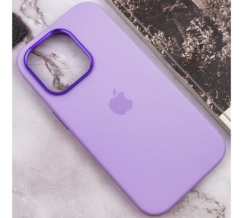 Чохол Silicone Case Metal Buttons (AA) для Apple iPhone 13 Pro (6.1") Бузковий / Lilac Чохол Silicone Case Metal Buttons (AA) для Apple iPhone 13 Pro (6.1") Бузковий / Lilac