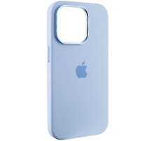 Чохол Silicone Case Metal Buttons (AA) для Apple iPhone 13 Pro Max (6.7") Блакитний / Blue Fog