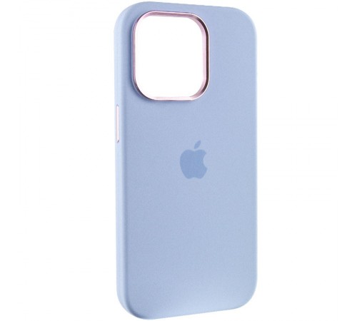 Чохол Silicone Case Metal Buttons (AA) для Apple iPhone 14 Pro (6.1") Блакитний / Cloud Blue Чохол Silicone Case Metal Buttons (AA) для Apple iPhone 14 Pro (6.1") Блакитний / Cloud Blue