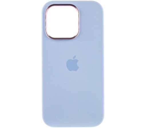 Чохол Silicone Case Metal Buttons (AA) для Apple iPhone 14 Pro (6.1") Блакитний / Cloud Blue Чохол Silicone Case Metal Buttons (AA) для Apple iPhone 14 Pro (6.1") Блакитний / Cloud Blue