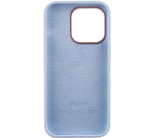 Чохол Silicone Case Metal Buttons (AA) для Apple iPhone 14 Pro (6.1") Блакитний / Cloud Blue Чохол Silicone Case Metal Buttons (AA) для Apple iPhone 14 Pro (6.1") Блакитний / Cloud Blue