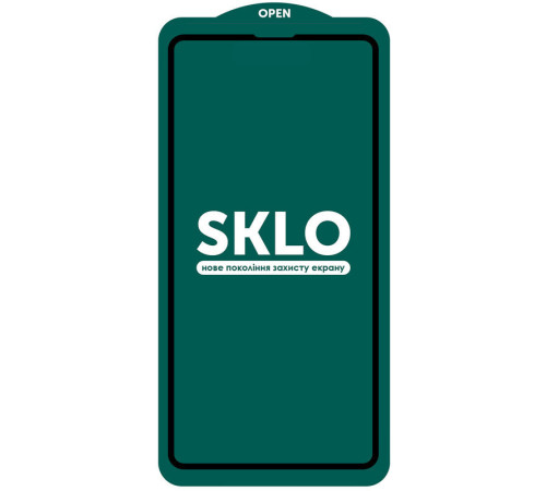 Захисне скло SKLO 5D (тех.пак) для Apple iPhone 15 / 16 (6.1") Чорний