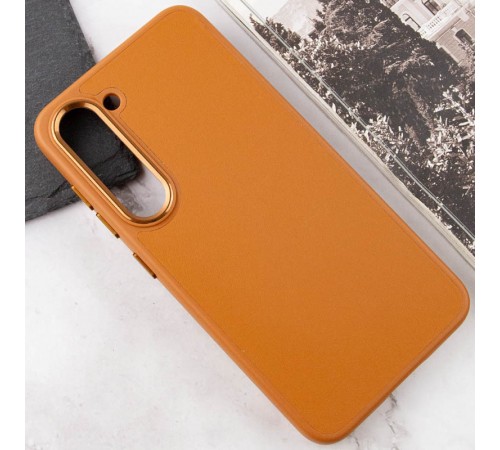 Шкіряний чохол Bonbon Leather Metal Style для Samsung Galaxy S23 Коричневий / Brown Шкіряний чохол Bonbon Leather Metal Style для Samsung Galaxy S23 Коричневий / Brown