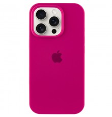 Чохол Silicone Case Full Protective (AA) для Apple iPhone 15 Pro (6.1") Червоний / Rose Red