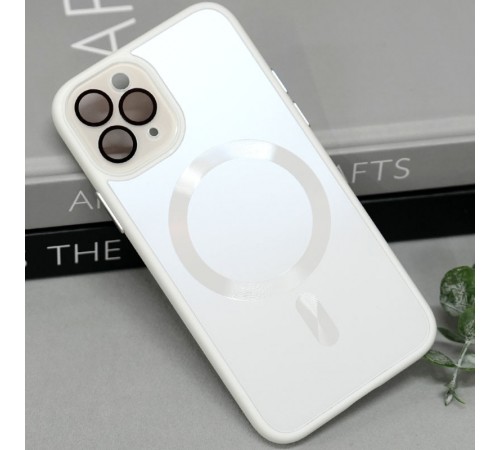 Чохол TPU+Glass Sapphire Midnight with MagSafe для Apple iPhone 12 Pro (6.1") Білий / White Чохол TPU+Glass Sapphire Midnight with MagSafe для Apple iPhone 12 Pro (6.1") Білий / White