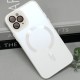 Чохол TPU+Glass Sapphire Midnight with MagSafe для Apple iPhone 12 Pro (6.1") Білий / White