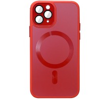 Чохол TPU+Glass Sapphire Midnight with MagSafe для Apple iPhone 12 Pro (6.1") Червоний / Red