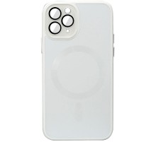 Чохол TPU+Glass Sapphire Midnight with MagSafe для Apple iPhone 12 Pro Max (6.7") Білий / White