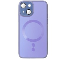 Чохол TPU+Glass Sapphire Midnight with MagSafe для Apple iPhone 13 (6.1") Бузковий / Dasheen