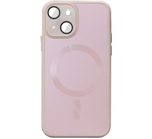 Чохол TPU+Glass Sapphire Midnight with MagSafe для Apple iPhone 14 (6.1") Рожевий / Pink Sand