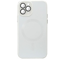 Чохол TPU+Glass Sapphire Midnight with MagSafe для Apple iPhone 14 Pro Max (6.7") Білий / White