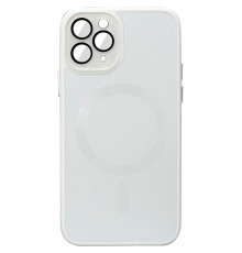 Чохол TPU+Glass Sapphire Midnight with MagSafe для Apple iPhone 14 Pro Max (6.7") Білий / White