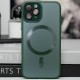 Чохол TPU+Glass Sapphire Midnight with MagSafe для Apple iPhone 14 Pro Max (6.7") Зелений / Forest green