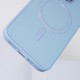 Шкіряний чохол Bonbon Leather Metal Style with MagSafe для Apple iPhone 12 Pro / 12 (6.1") Блакитний / Mist blue