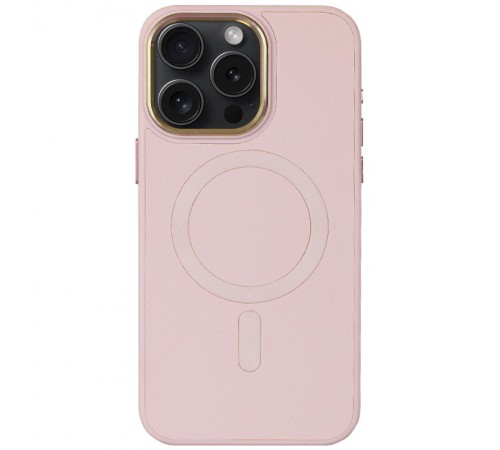 Шкіряний чохол Bonbon Leather Metal Style with MagSafe для Apple iPhone 12 Pro / 12 (6.1") Рожевий / Light pink Шкіряний чохол Bonbon Leather Metal Style with MagSafe для Apple iPhone 12 Pro / 12 (6.1") Рожевий / Light pink
